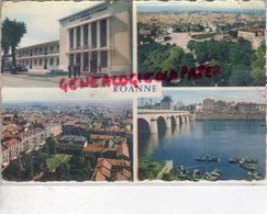 42 - ROANNE- GARE ROUTIERE -PONT DES PROMENADES ET QUARTIER MULSANT-SOUS PREFECTURE-PONT SUR LA LOIRE - Roanne