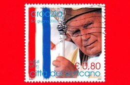 VATICANO - Usato - 2004 - Viaggi Di Giovanni Paolo II Nel 2003 - Croazia - 0.80 - Oblitérés