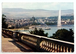 #372  La Rade Et La Ville Depuis Cologny - Geneve, SWITZERLAND Swiss - Used Postcard 1969 - Cologny