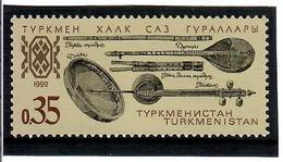 Turkmenistan -1992 Musical Instruments. 1v: 0.35 Michel Nr.10 - Turkmenistan