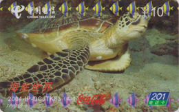 Télécarte China Telecom - Animal - TORTUE 1/4 - TURTLE Phonecard - SCHILDKRÖTE TK - 118 - Schildpadden