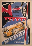 Car Automobile Grand Prix Postcard Albi 1948 - Reproduction - Werbepostkarten