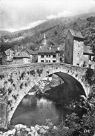 LOZERE  48  PONT DE MONTVERT  VUE SUR LE GRAND PONT ET L'HORLOGE - Le Pont De Montvert