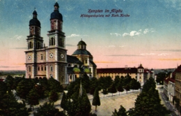 Kempten, Hildegardsplatz Mit Kath. Kirche, 1922 - Kempten