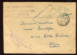 Algérie - Enveloppe En FM De Alger Pour Alger En 1943 - N300 - Covers & Documents