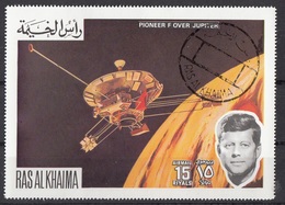 Ras Al Khaima 1972 Pioneer Over Jupiter - J.F. Kennedy CTO - Asie