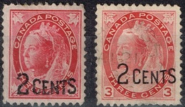 Canada - 1899 - Y&T N° 76* Et 77° - Unused Stamps