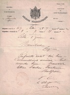 HAUTE PYRENEES - BAGNIERE DE BIGORRE - DEPECHE TELEGRAPHIQUE - STATION DE BAGNIERE EN ROUGE - LE 8 JUIN 1862. - Telegraph And Telephone