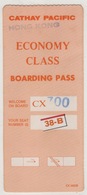 CATHAY PACIFIC AIRLINES BOARDING PASS - Billetes