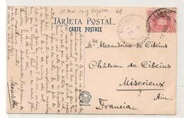 Espagne - Barcelona - Tranvia De Vallvidrera -  Ain -  Miserieux - Marcophilie -  Voir  Verso - CPA° - Maschinenstempel (EMA)