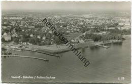 Wedel-Schulau - Luftaufnahme - Foto-AK 60er Jahre - Verlag Ferd. Lagerbauer & Co Hamburg - Wedel
