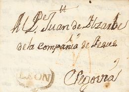 Sobre . 1761. LEON A SEGOVIA. Marca LEON, De León (P.E.2) Edición 2004. MAGNIFICA Y RARISIMA. - Altri & Non Classificati