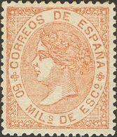 (*)96. 1867. 50 Mlis Castaño. Excepcional Centraje. MAGNIFICO. - Altri & Non Classificati