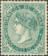 *100. 1868. 200 Mils Verde. Excelente Centraje Y Color Muy Intenso. MAGNIFICO. Cert. EXFIMA. - Altri & Non Classificati