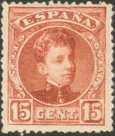 *NE11. 1901. 15 Cts Castaño Rojo NO EMITIDO. Excelente Centraje. MAGNIFICO. Edifil 2019: 1.680 Euros - Otros & Sin Clasificación