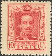 **313. 1922. 10 Cts Carmín. Márgenes Excepcionales. PIEZA DE LUJO. - Otros & Sin Clasificación