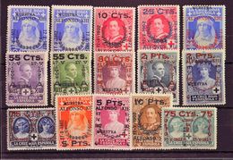 *373/86M, 387Ma. 1927. Serie Completa (el 75 Cts Sobre 30 Cts Leve Defecto). Sobrecarga MUESTRA, En Mayúsculas Y En Negr - Other & Unclassified