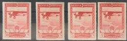 **/*448/53ccp. 1929. Serie Completa, Cuatro Valores (el 50 Cts Con Fijasellos). Variedad CAMBIOS DE COLOR Y DENTADO 13¾. - Otros & Sin Clasificación