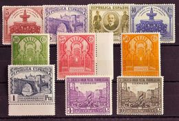 **/*604/13cc. 1931. Serie Completa (el 4 Pts Con Fijasellos). Variedad CAMBIOS DE COLOR. MAGNIFICA Y RARA. Edifil 2015:  - Other & Unclassified