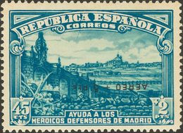 *759hi. 1938. AEREO+5 PTS. Variedad SOBRECARGA INVERTIDA. MAGNIFICO. Edifil 2015: 786 Euros - Otros & Sin Clasificación