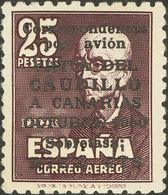 **1090. 1951. CAUDILLO A CANARIAS CON NUMERO. Excelente Centraje. PIEZA DE LUJO. Cert. COMEX. Edifil 2019: +++650 Euros - Other & Unclassified