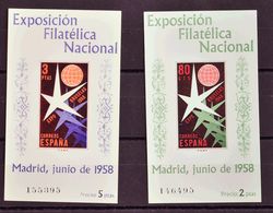 **1222/23. 1958. Hojas Bloque. MAGNIFICAS. Edifil 2019: 60 Euros - Other & Unclassified