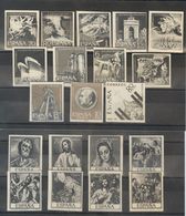 (*). 1959. Conjunto De Veinte Sellos Sueltos, Impresos En Negro (Muestra) De Las Series De El Greco (Edifil 1330/39) Fal - Other & Unclassified