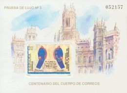 **18P. 1989. Prueba De Lujo. CENTENARIO DEL CUERPO DE CORREOS. MAGNIFICA. Edifil 2018 - Altri & Non Classificati