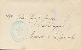 Sobre . 1936. (6 De Noviembre). Carta (con Texto) De VILLASTAR (TERUEL) A ANIÑON (ZARAGOZA), Remitida Por Un Teniente De - Other & Unclassified