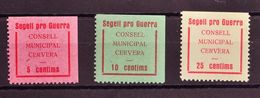 *. 1937. Serie Completa. CERVERA (LERIDA). SEGELL PRO GUERRA. MAGNIFICA. - Other & Unclassified