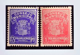 *. (1937ca). Serie Completa. CONSEJO MUNICIPAL. VILLARLUENGO (TERUEL). MAGNIFICA Y RARISIMA. - Other & Unclassified