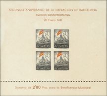 **29/30s. 1941. Hojas Bloque. SIN DENTAR. MAGNIFICAS. Edifil 2018: 204 Euros - Otros & Sin Clasificación