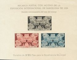 **NE31s. 1945. Hoja Bloque. NO EMITIDA Y SIN DENTAR. MAGNIFICA. Edifil 2019: +150 Euros - Altri & Non Classificati