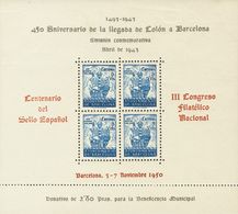 **NE33/34. 1950. Hojas Bloque. NO EMITIDAS. MAGNIFICAS. Edifil 2018: 368 Euros - Other & Unclassified