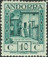 *17cc. 1929. 10 Cts Verde Azulado. CAMBIO DE COLOR. MAGNIFICO Y MUY RARO. Edifil 2013: 970 Euros - Andere & Zonder Classificatie