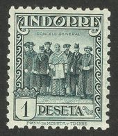 **41. 1935. 1 Pts Pizarra. Excelente Centraje. PIEZA DE LUJO. Cert. GRAUS. Edifil 2019: 3.130 Euros - Otros & Sin Clasificación