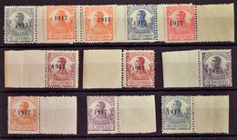 **113/23hcc. 1917. Serie Completa, Once Valores Borde De Hoja (centraje De Emisión). Variedad CAMBIO DE COLOR EN LA SOBR - Altri & Non Classificati