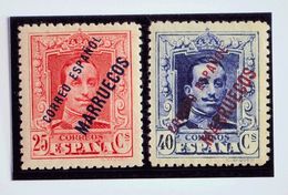 *55a, 57a. 1929. 25 Cts Rojo Y 40 Cts Azul Oscuro. EMISION DEL CONGRESO DE LA UPU EN LONDRES. MAGNIFICOS. Edifil 2013: 2 - Sonstige & Ohne Zuordnung