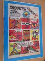 DIV415 : Clipping PUBLICITE SMARTIES ANNEES 70/80 -  Pour  Collectionneurs Avisés - Chocolat