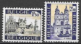 BELGIQUE     -  1971  .  Y&T N° 1614 / 1615 *.  Malines  /  Saint-Hubert - Unused Stamps