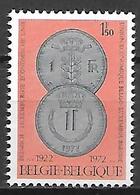 BELGIQUE     -  1972  .  Y&T N° 1616 *.   Pièces De Monnaie - Unused Stamps