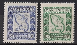 MARTINIQUE TAXE N°27-28 - Neuf Sans Charnière / MNH - Strafport