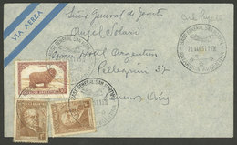 ARGENTINE ANTARCTICA: Airmail Cover Sent To Buenos Aires On 20/MAR/1951 Franked With 32c., Datestamped In GRAL. SAN MART - Lettres & Documents