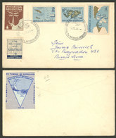 ARGENTINE ANTARCTICA: Cover Sent From Matienzo Antarctic Station To Buenos Aires On 7/DE/1964, Franked With The 3 Values - Lettres & Documents
