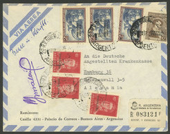 ARGENTINA: Airmail Cover Sent By The Archbishop Of Buenos Aires To Germany On 1/AP/1959, Franked With $7.30, VF Quality - Dienstmarken