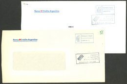 ARGENTINA: ASESORES DE SERVICIOS FINANCIEROS S.A.: 2 Used Covers With Marks Of This Post, VF Quality - Sonstige & Ohne Zuordnung