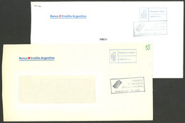 ARGENTINA: ASESORES DE SERVICIOS FINANCIEROS S.A.: 2 Used Covers With Marks Of This Post, VF Quality - Autres & Non Classés