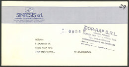 ARGENTINA: COR-RAP S.R.L.: Used Cover With Marks Of This Post, VF Quality - Sonstige & Ohne Zuordnung