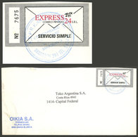 ARGENTINA: EXPRESS 24: Used Cover With Marks Of This Post, VF Quality - Sonstige & Ohne Zuordnung