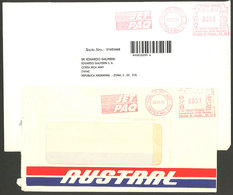 ARGENTINA: JET PAQ: 2 Covers Used In 1998, With Marks Of This Post, VF Quality - Sonstige & Ohne Zuordnung